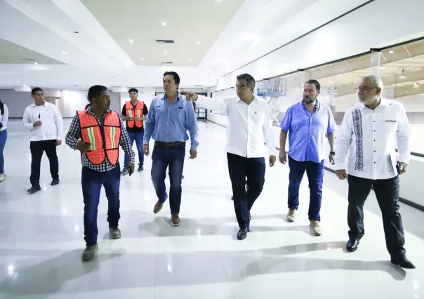 Supervisa Américo rehabilitación del Centro de Convenciones de Matamoros