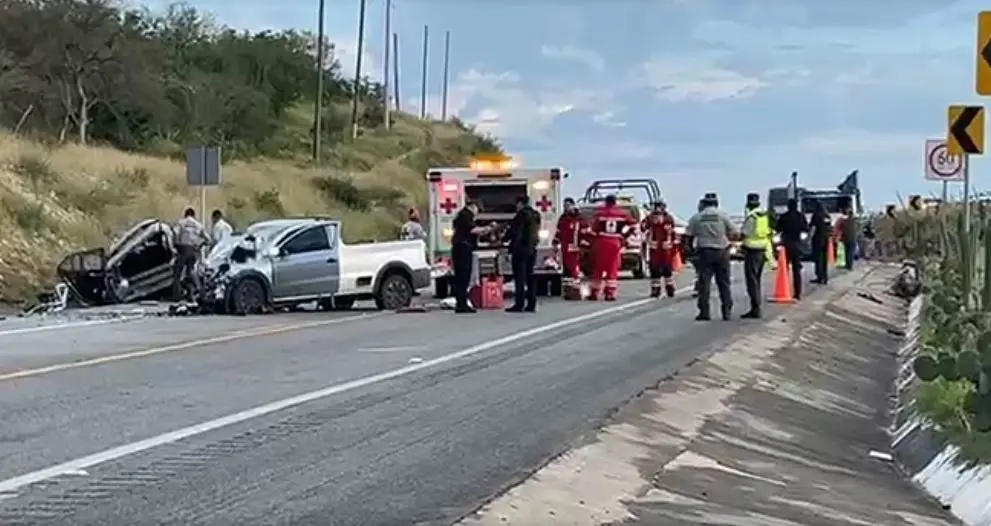 Fatal accidente carretera Ciudad Victoria-Zaragoza cobra la vida de dos personas