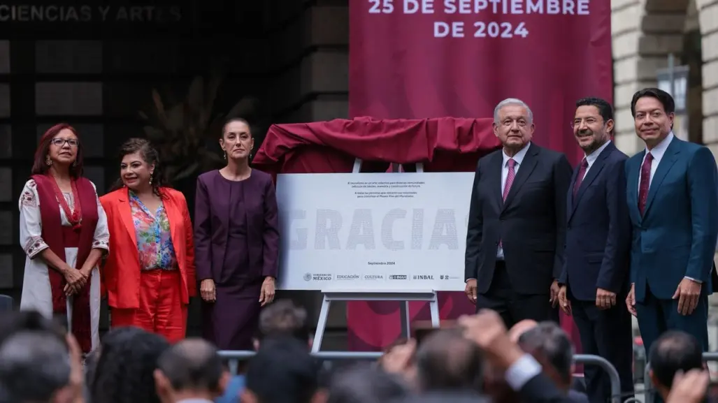 Claudia Sheinbaum y AMLO inauguran el Museo Vivo del Muralismo