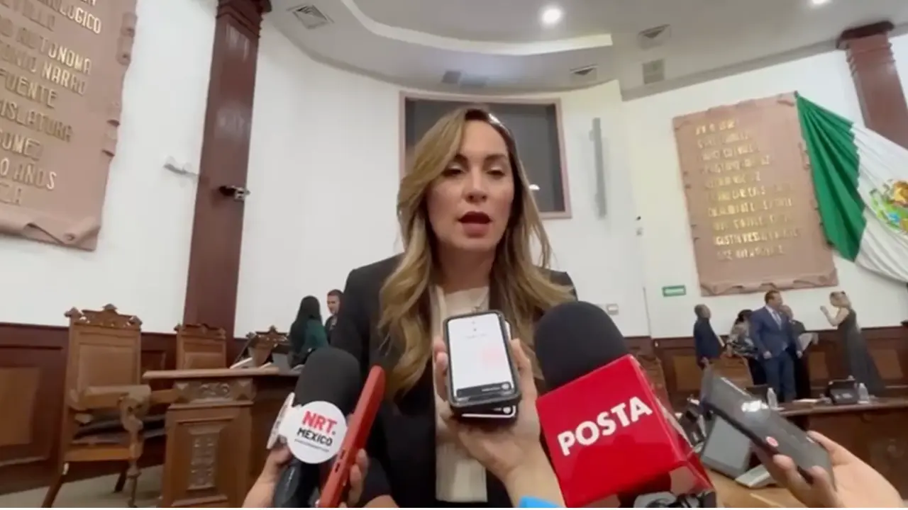 Magaly Hernández desde el Congreso de Coahuila / Foto: Claudia Almaraz