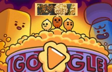 El doodle de Google dedicado a las palomitas de maíz, te decimos por qué