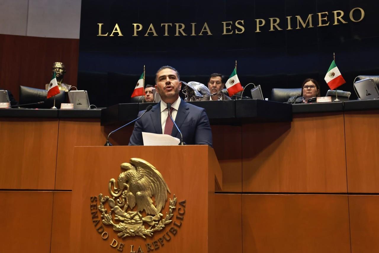 senador Omar García Harfuch defendió la incorporación de la GN. Foto: gobierno de México