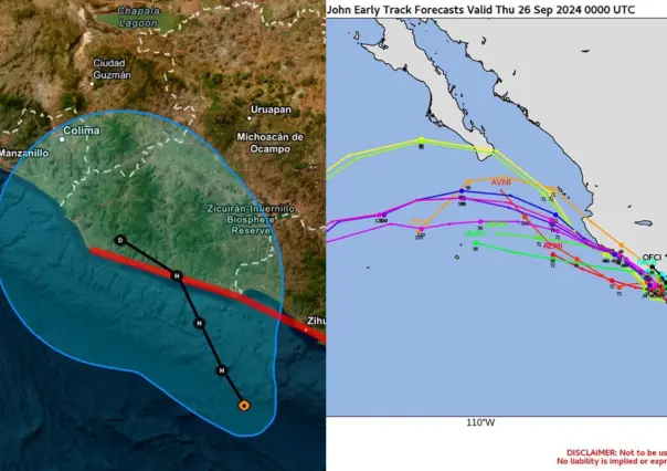 Se prevé un doble impacto del huracán John en territorio mexicano