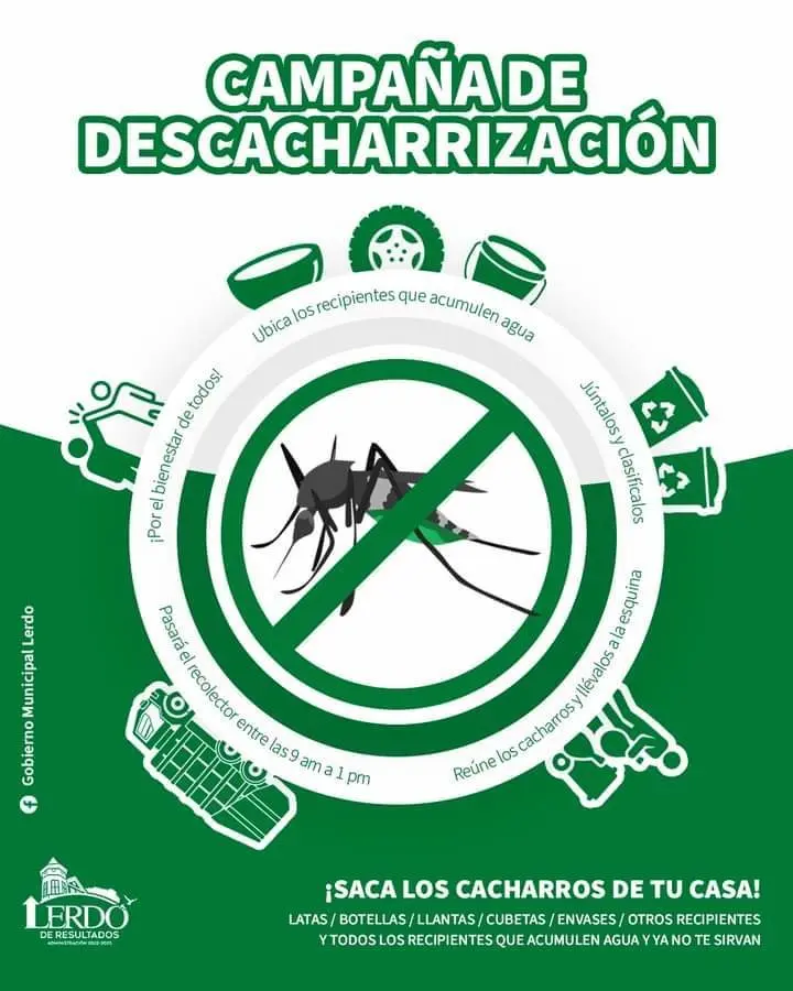 Los habitantes de Lerdo se unen en la campaña Todos contra el Dengue