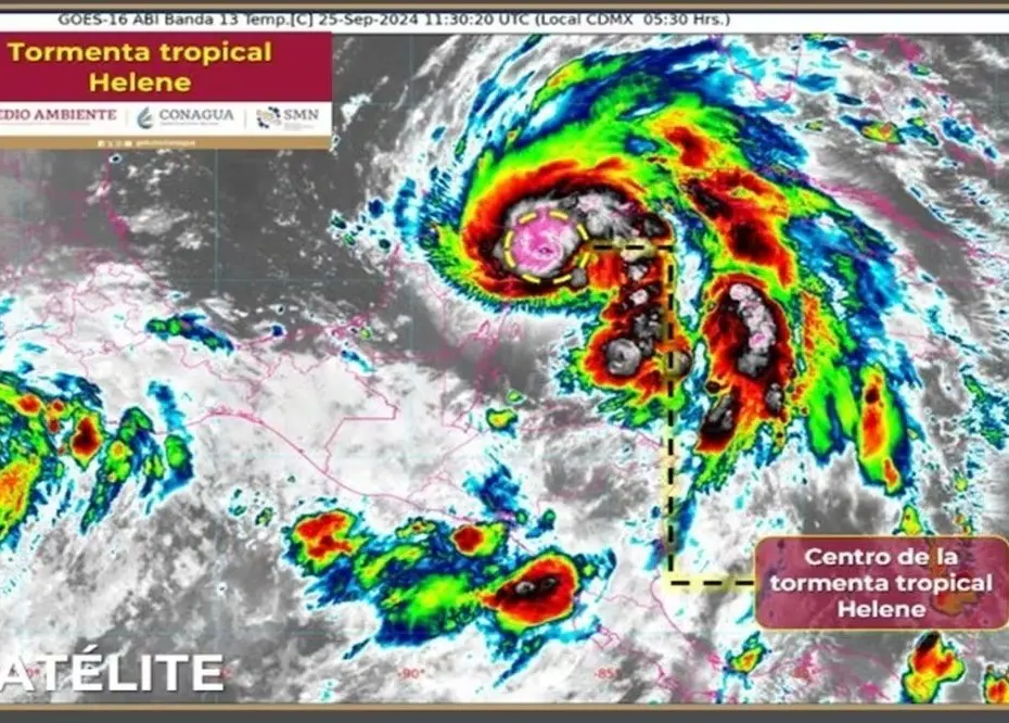 Quintana Roo en alerta por tormenta tropical Helene