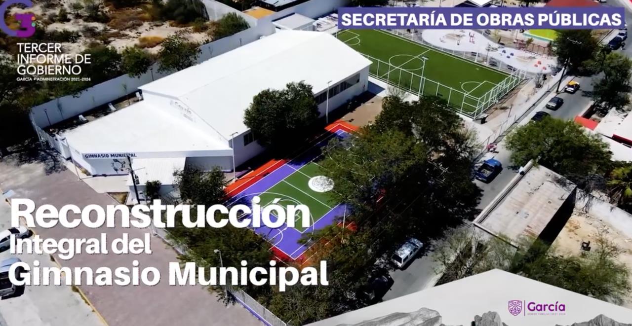 Gimnasio de García. Foto: Gobierno de García