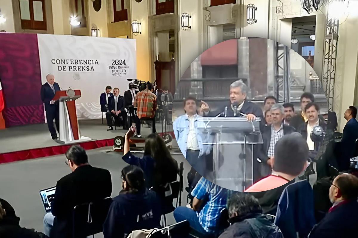 AMLO habla de cómo hubiera sido si gobierno en 2006. Foto: SS conferencia de prensa/SS de @sociologiac