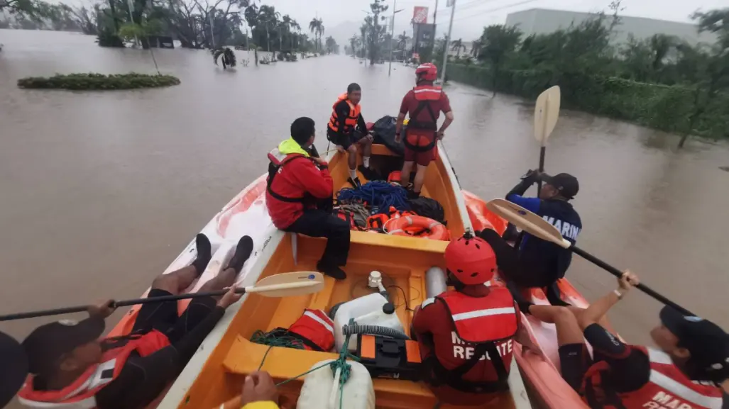 Acapulco bajo el agua tras el paso del huracán Jhon