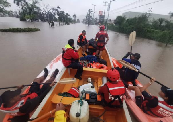 Acapulco bajo el agua tras el paso del huracán Jhon