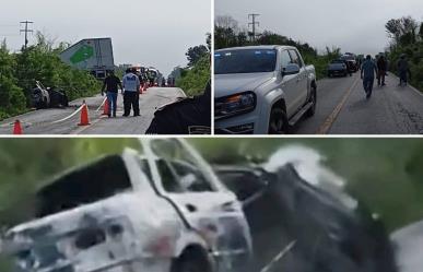 Accidente fatal en la vía Pisté-Yokdzonot: Conductor muere calcinado tras choque