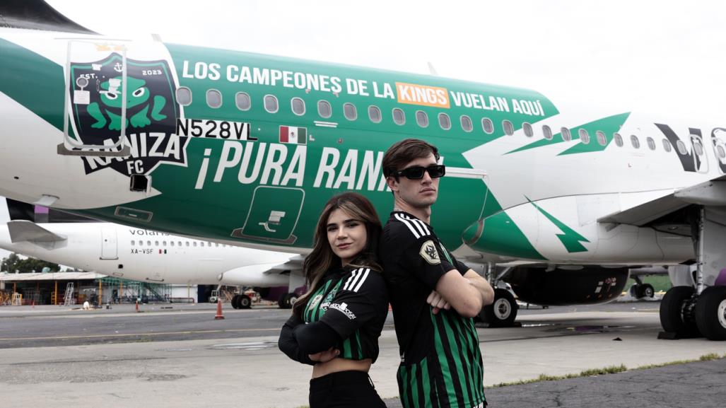 La Raniza FC presenta su avión con volaris tras Ser Campeón de la Kings League