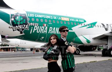 La Raniza FC estrena avión personalizado junto a Volaris