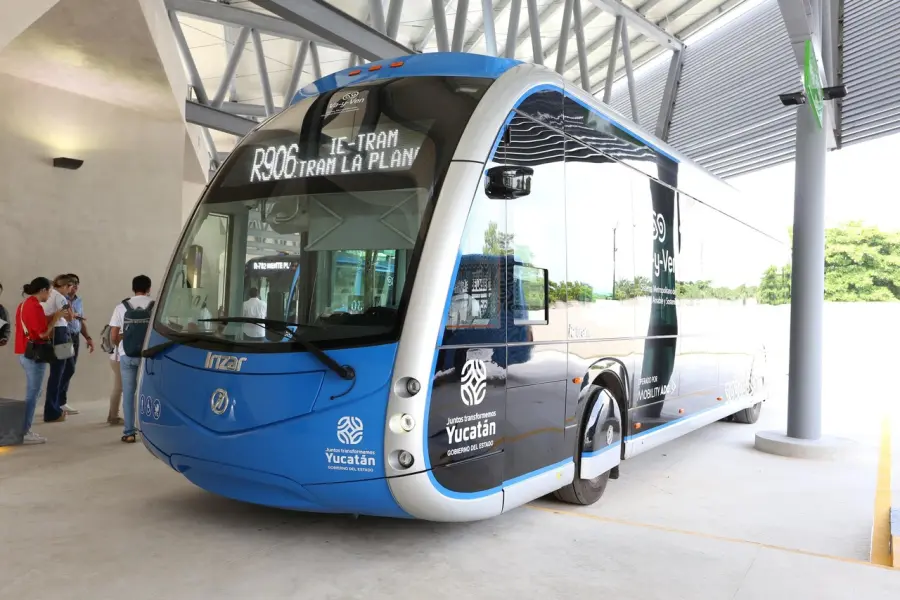 Inicia quinta ruta eléctrica Ie-tram entre La Plancha y Umán en Yucatán