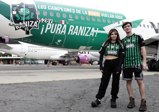 La Raniza FC y Volaris presentan el primer avión de la Kings League Américas