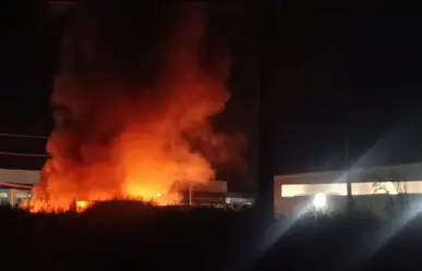 Incendio de la planta Yangfeng parque industrial Santa María en Ramos Arizpe