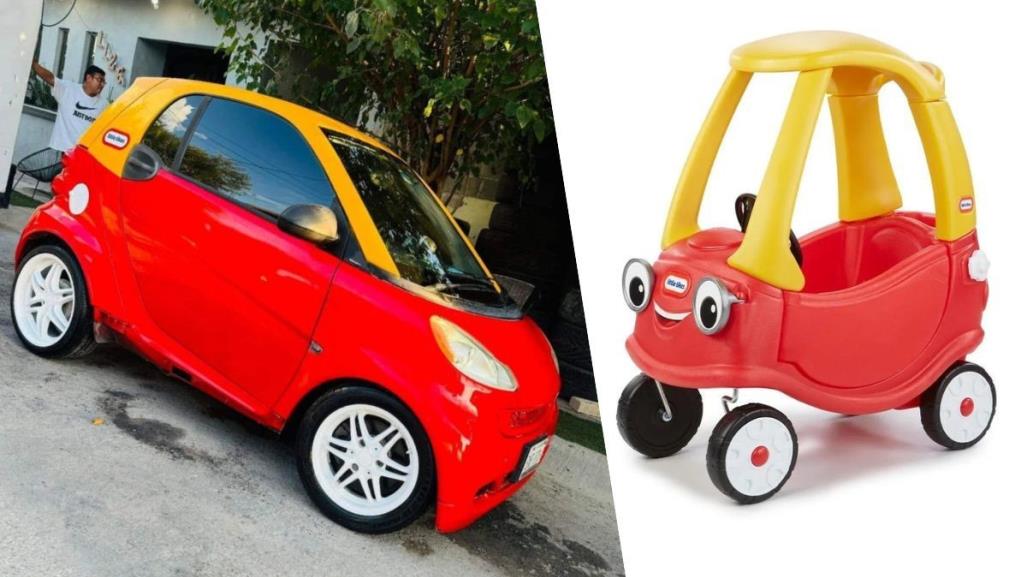 ¿Infancia desbloqueada? Se viraliza smart Cozy Coupe en Piedras Negras