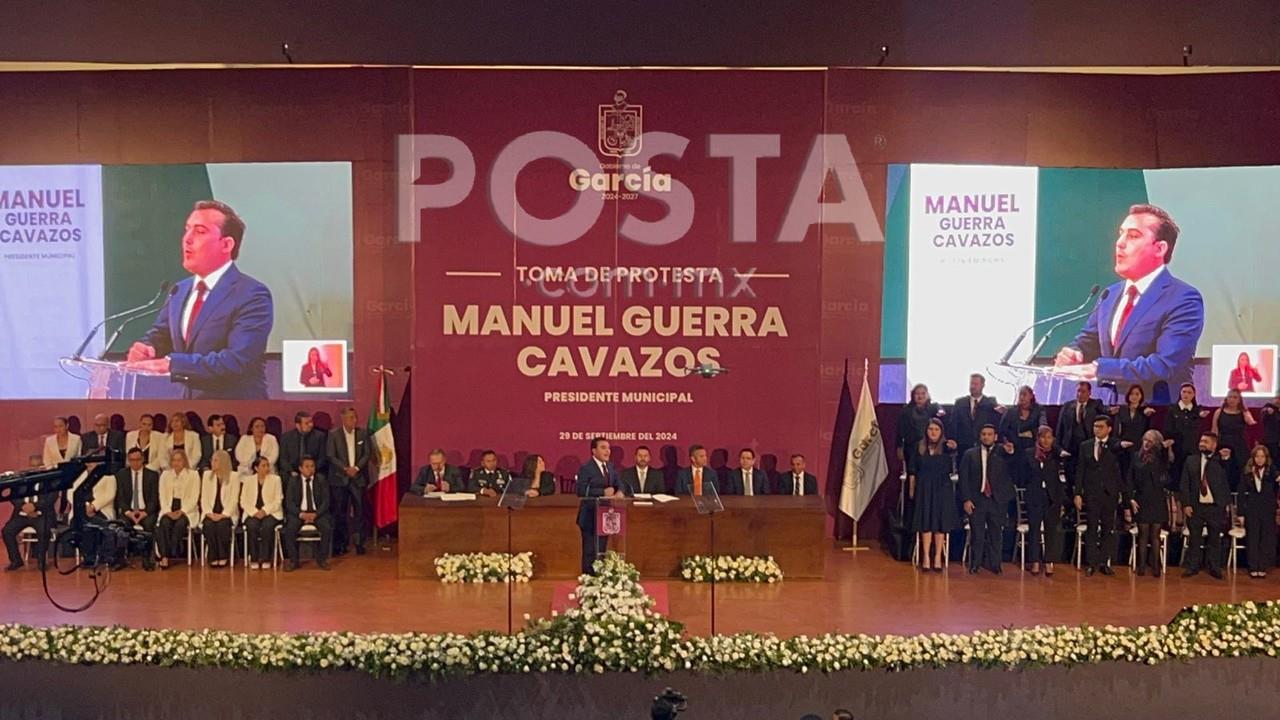 Toma protesta Manuel Guerra como alcalde de García