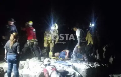 Rescatan a persona que cayó en una quebrada de la Peña del Águila (VIDEO)