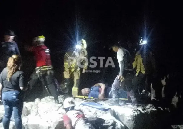 Rescatan a persona que cayó en una quebrada de la Peña del Águila (VIDEO)