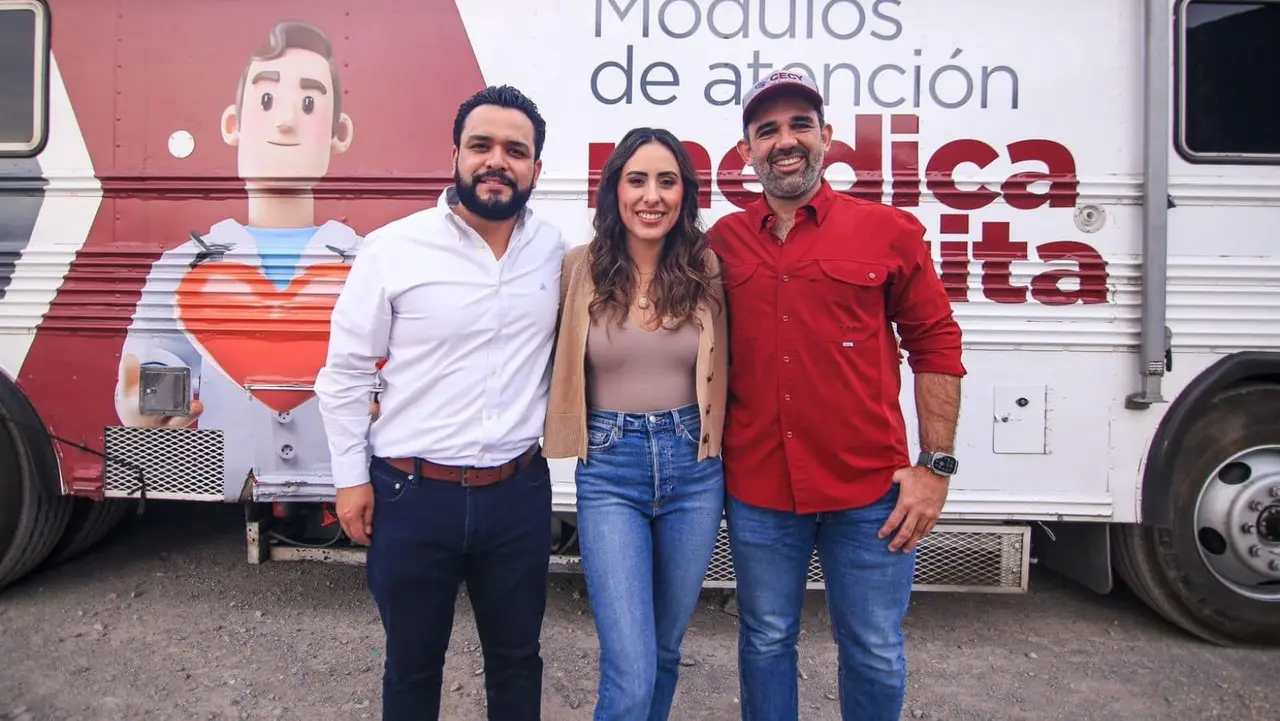 El diputado Alberto Hurtado junto a la senadora Cecilia Guadiana y Américo Villarreal Santiago. (Fotografía: Redes sociales)