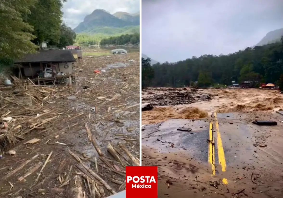 El poderoso huracán Helene ha golpeado duramente seis estados del sureste de EE.UU., dejando más de 100 muertos y cientos de personas sin localizar en zonas de difícil acceso. Foto: X @EvonDesign