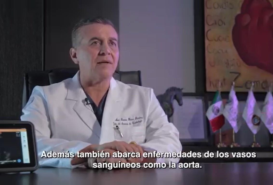 El doctor Ramiro Flores, jefe de cardiología del Hospital Universitario. Foto: UANL.