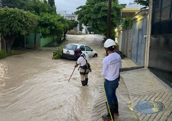 Fuertes lluvias inundan gran parte de la costa de Chiapas