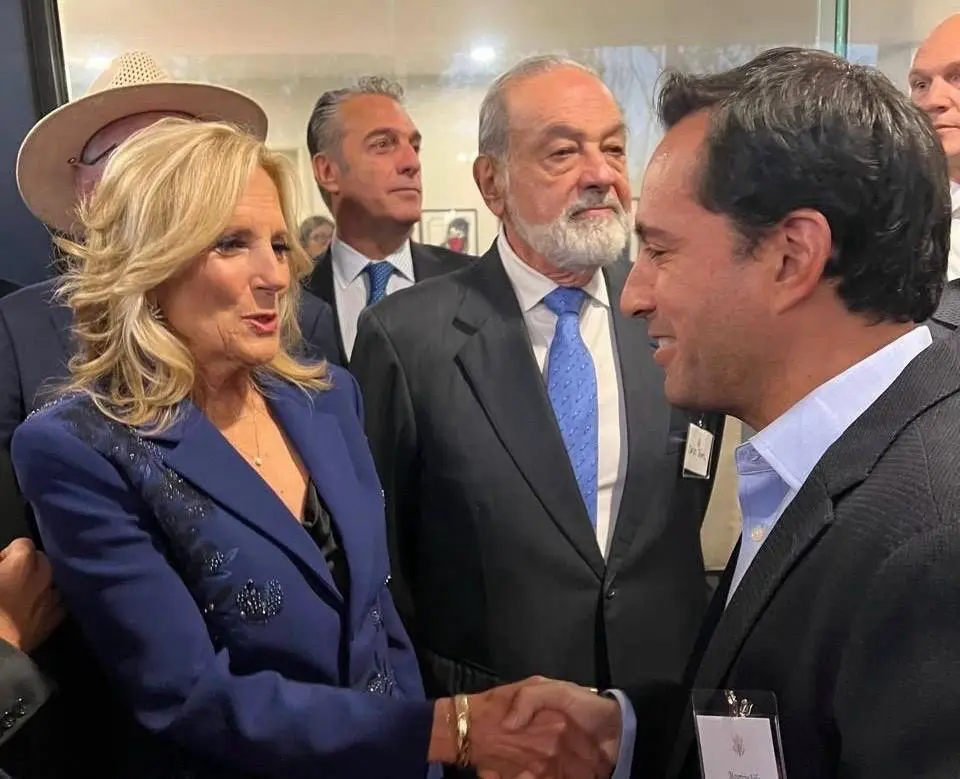 Mauricio Vila Dosal se encuentra con Jill Biden, primera dama de EE. UU.