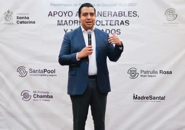 Jesús Nava presenta programa de apoyo a madres solteras en Santa Catarina