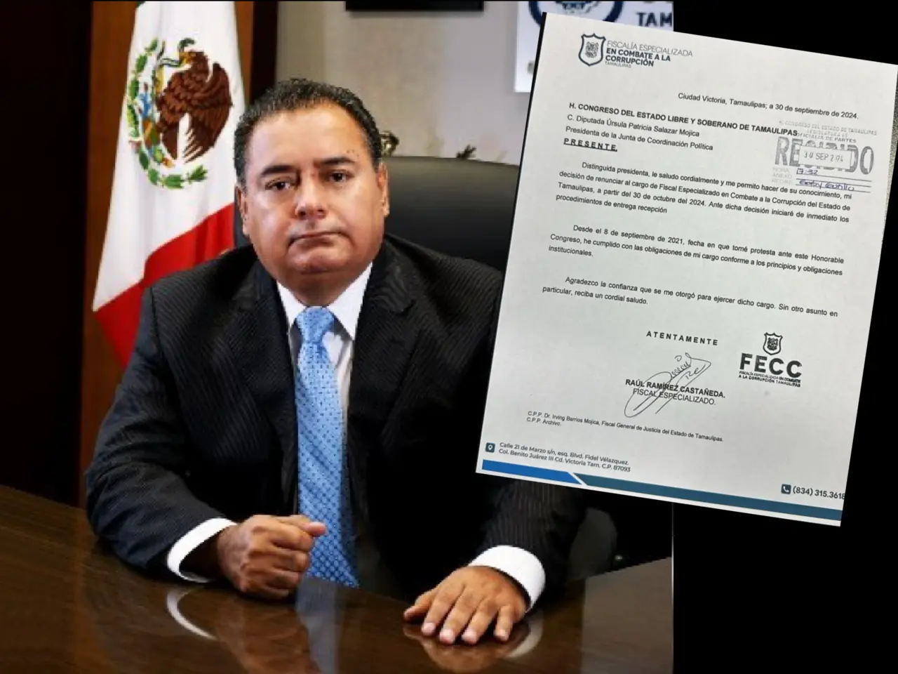 Ramírez Castañeda expresó su gratitud por la confianza que se le otorgó al asumir el cargo el 8 de septiembre de 2021.