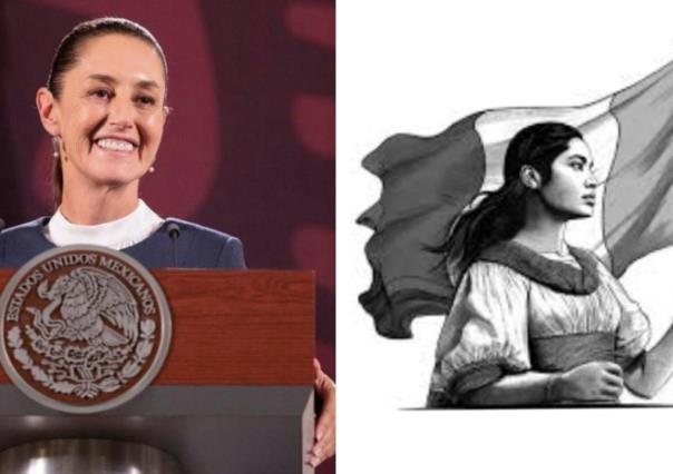 ¿Hay un rostro en la bandera del nuevo logo del Gobierno de Claudia Sheinbaum?