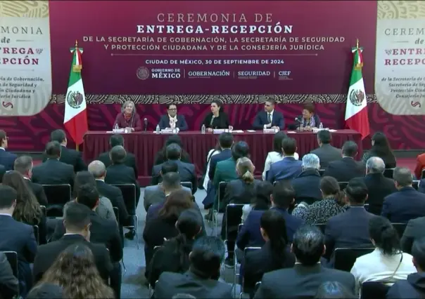 Así fue la ceremonia de entrega-recepción de secretarías Gobernación y Seguridad