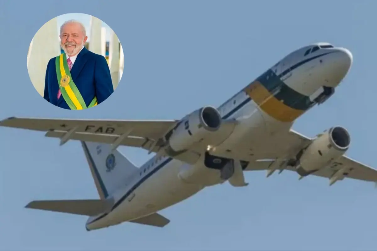 El avión que transportaba a Lula Da Silva sufrió fallas en el motor Foto: X(Twitter) @LulaOficial/@kocovich