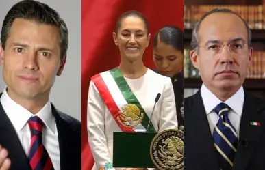 Peña Nieto y Calderón mandan mensaje a Sheinbaum por toma de protesta