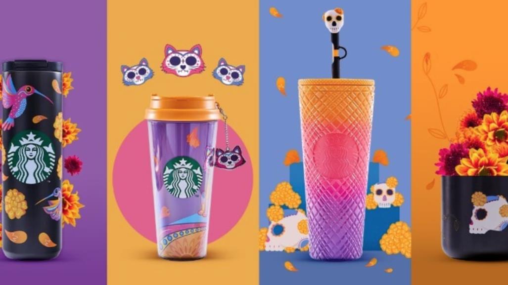 Starbucks celebra el Día de Muertos con vasos y tazas únicas