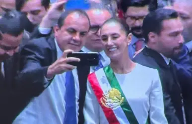 Cuauhtémoc Blanco aparece en toma de protesta de Claudia Sheinbaum