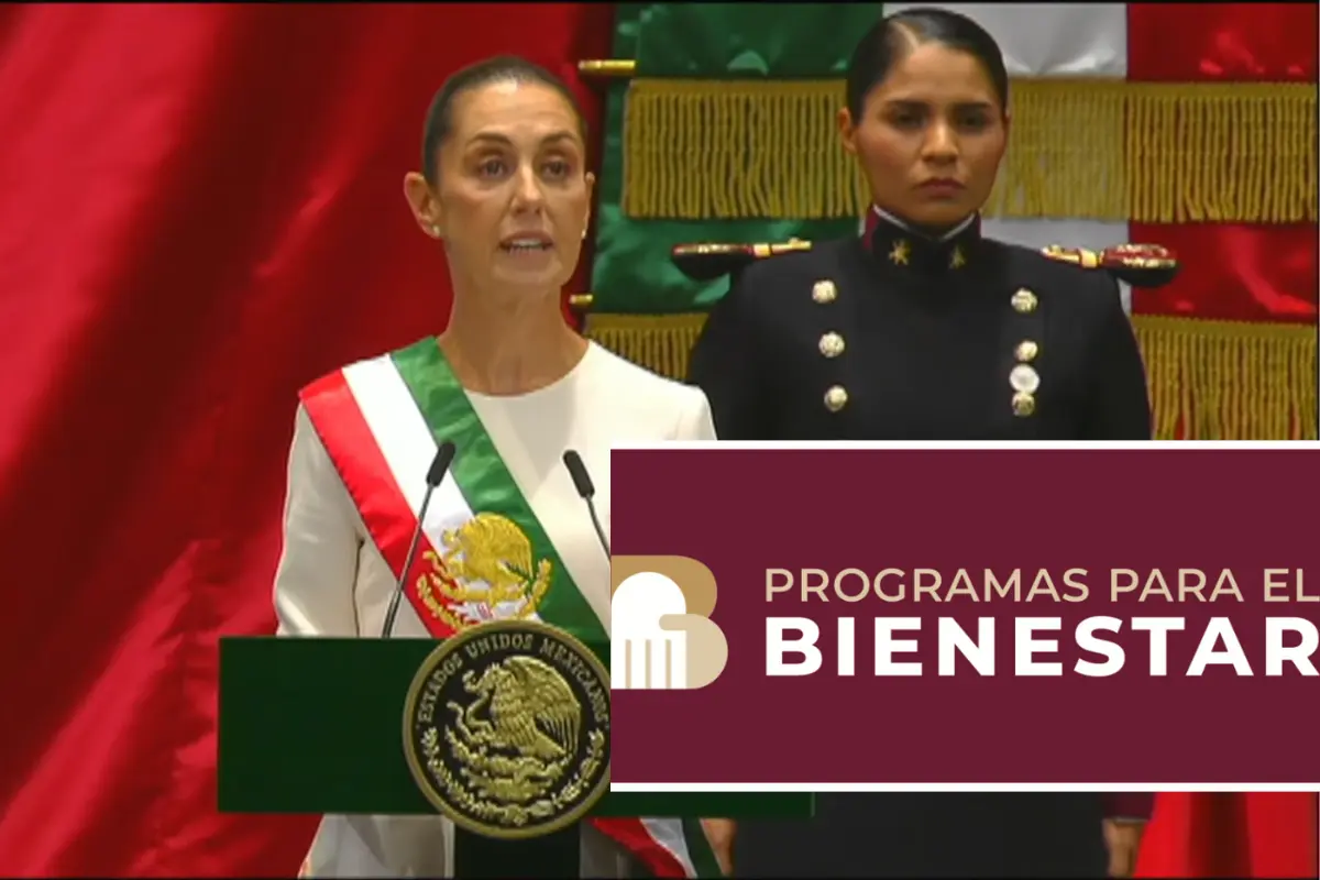 Claudia Sheinbaum durante su primer discurso.   Foto: Captura de pantalla de Canal del Congreso