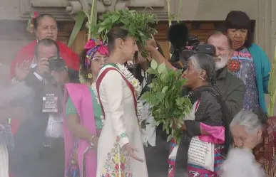 Sheinbaum recibe purificación ancestral y presenta 100 compromisos