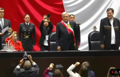 AMLO llega a San Lázaro para la toma de protesta de Claudia Sheinbaum