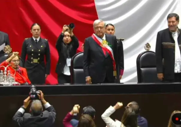 AMLO llega a San Lázaro para la toma de protesta de Claudia Sheinbaum