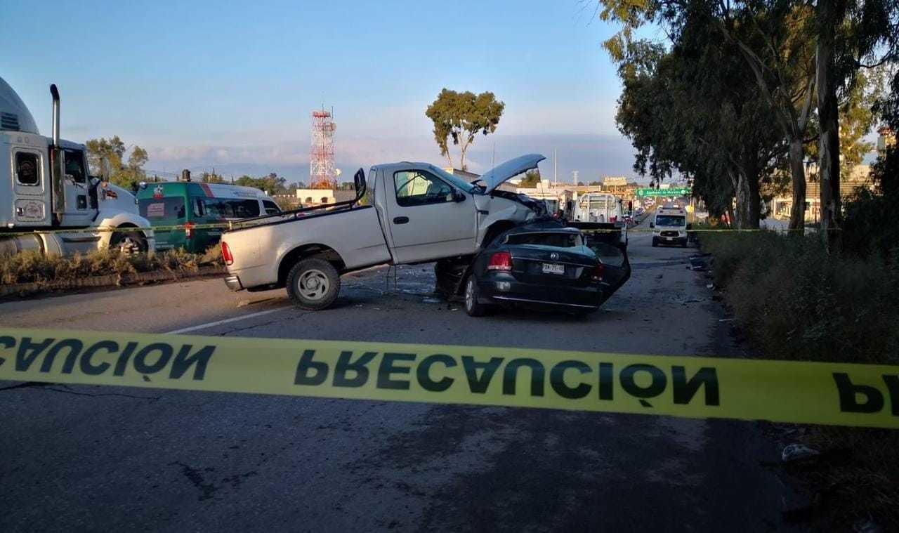 Accidente en la carretera Lechería-Texcoco deja un muerto y provoca caos vial. Foto: Cortesía