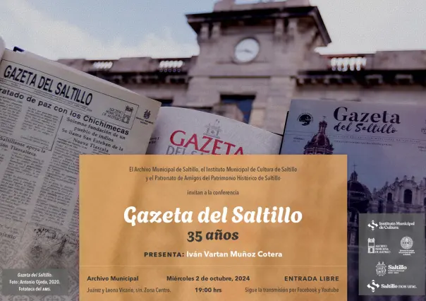 La Gazeta del Saltillo celebra 35 años como difusora de la historia local