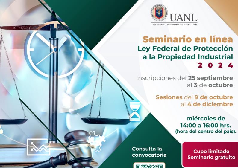 Participa en el seminario en línea sobre propiedad industrial de la UANL