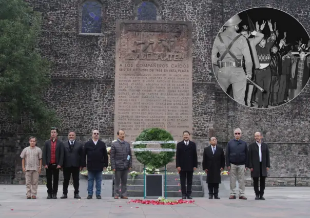 Martí Batres encabeza conmemoración del 2 de octubre en Tlatelolco