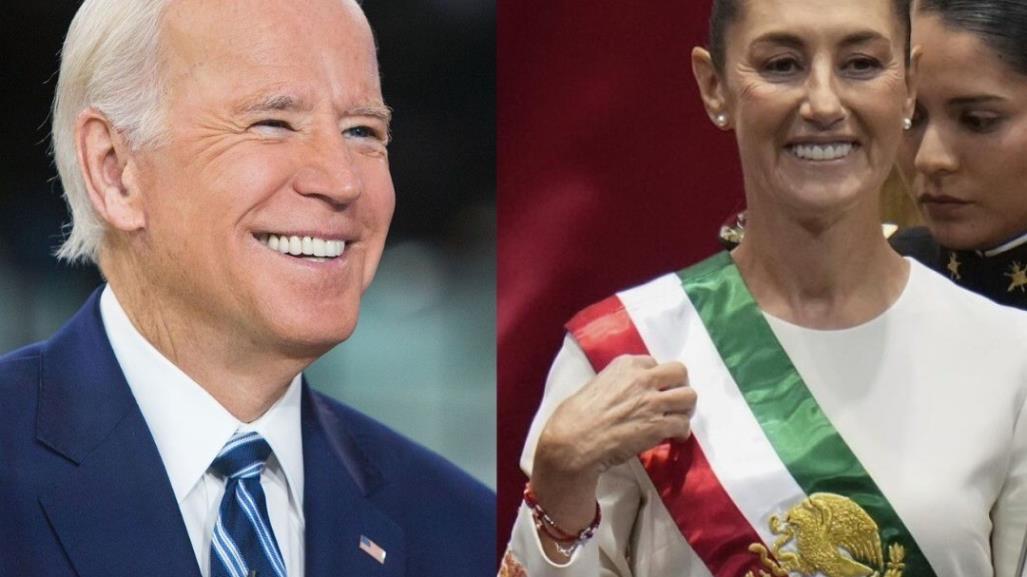 Joe Biden felicita a Claudia Sheinbaum tras asumir la presidencia de México