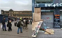 Destrozos y vandalismo, así inicia la marcha del 56 aniversario del 2 de octubre