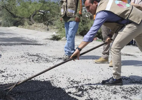 Inicia el programa permanente de bacheo en García