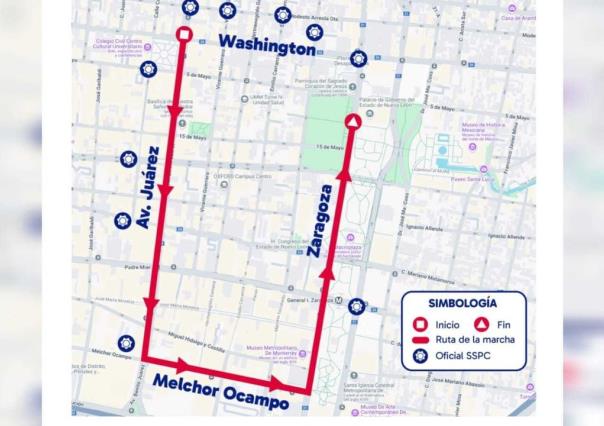 Marcha del 2 de octubre: operativo de seguridad en Monterrey