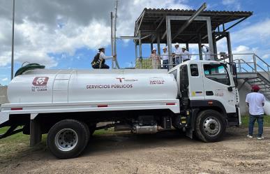 Implementan riego de áreas verdes con agua tratada en Tampico