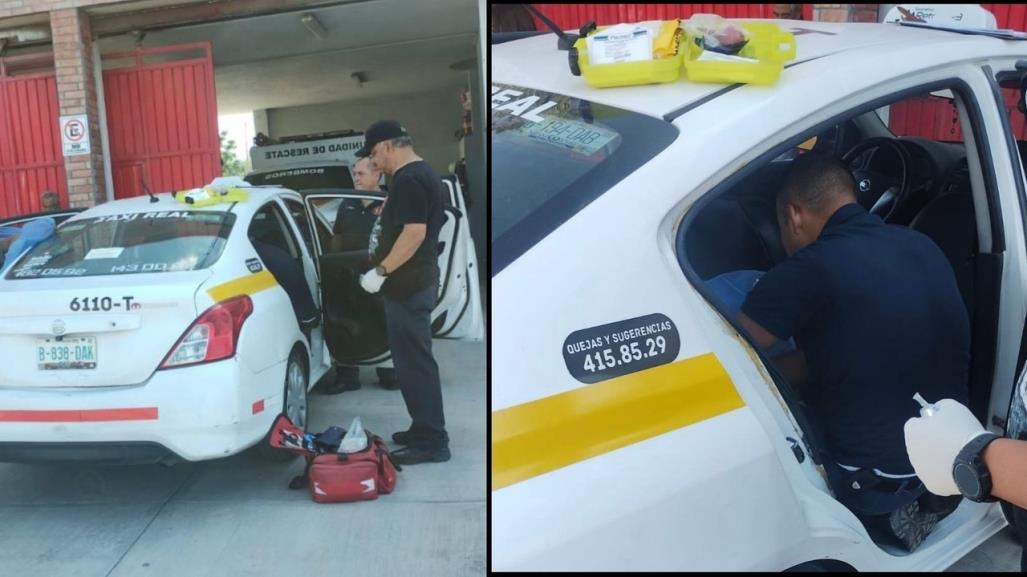 Bomberos en Saltillo auxilian a mujer a dar a luz dentro de un taxi